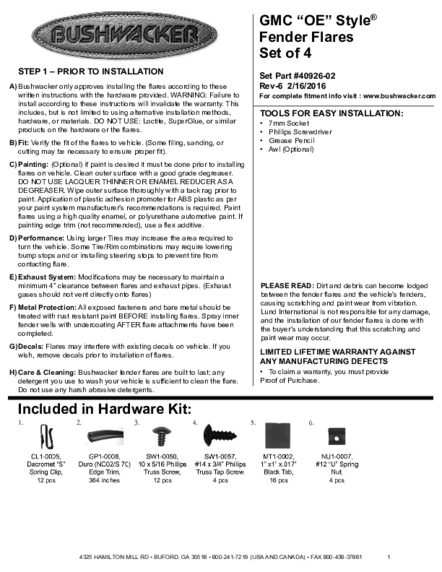 Installation Manual